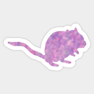 Pink/purple watercolour gerbil Sticker